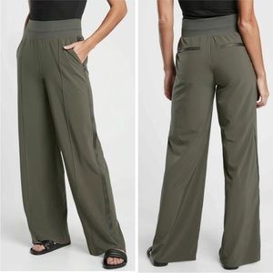 Athleta Nolita Wide Leg Pant Green